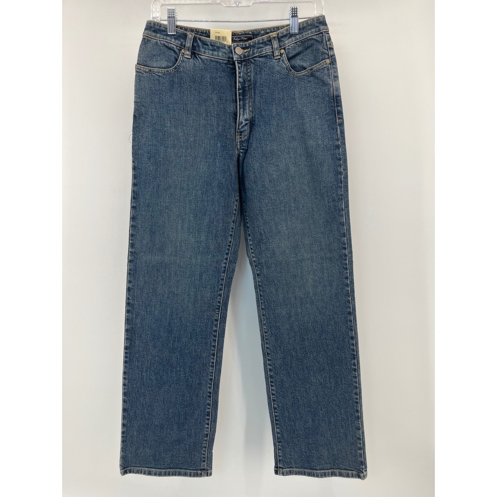 Indigo Palms Classic Fit Jeans Womens 10S Blue Stretch Straight Leg IW1002